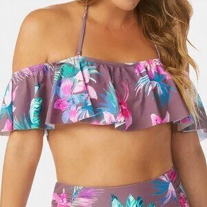 Raisins Off the Shoulder Swim Top